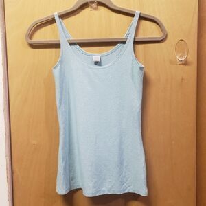 Only Hearts Women's Metallic Jersey Skinny Tank Top lt blue SZ S UUU